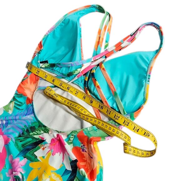 La Blanca Island Goddess Swimsuit, Floral, Tropical, Resortwear, Vacation, Sz 10 - Picture 4 of 6